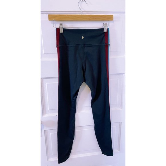 Spiritual Gangster Side Stripe Leggings Navy Blue - Picture 3 of 7